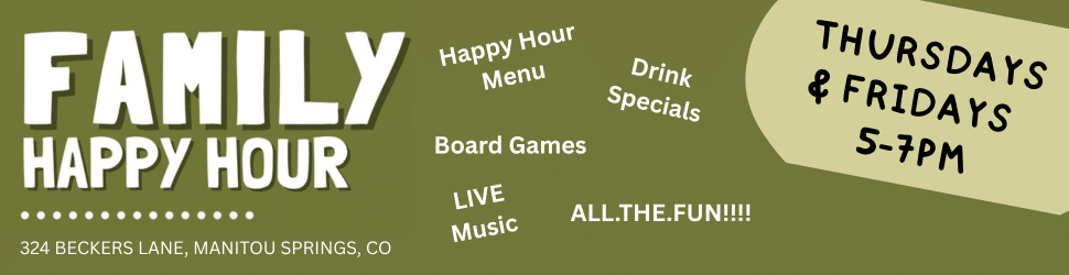 graphic with green background and words with types of activities
